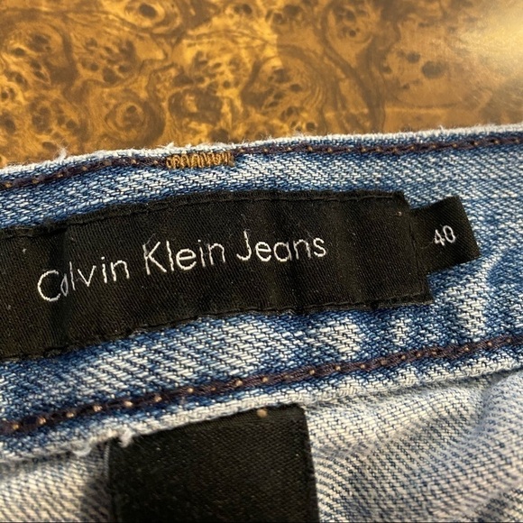 CALVIN KLEIN Relaxed 40x30 Straight Jeans Denim - Picture 7 of 7